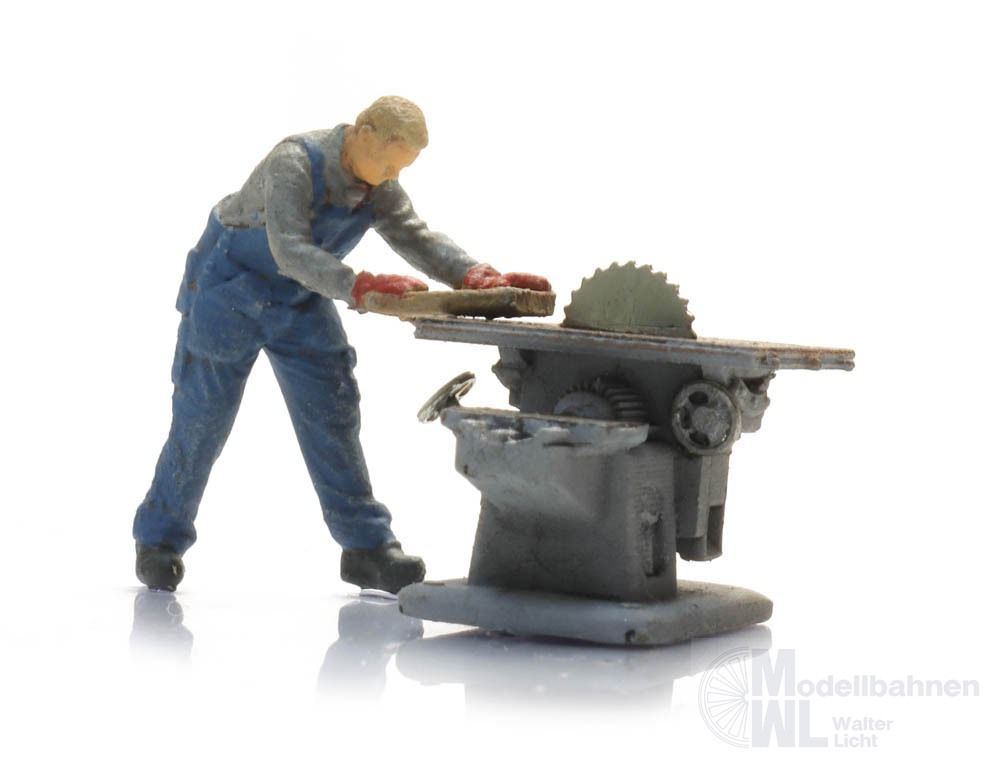ARTITEC b.v. 312.052 - Kreissäge mit Figur Fertigmodell 1:120