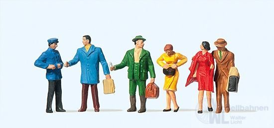 Preiser 14029 - An der Bahnsteigsperre H0 1:87