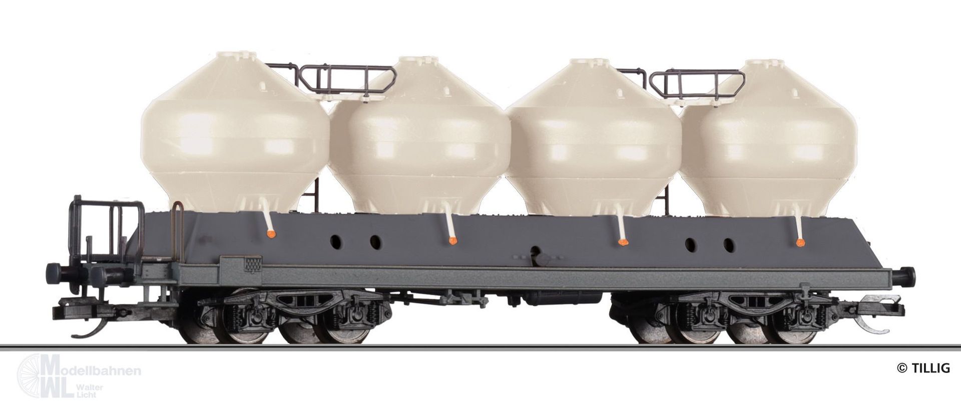 Tillig 15861 - Staubsilowagen WAGONSERVIS spol s.r.o. Ep.VI Uacs TT 1:120