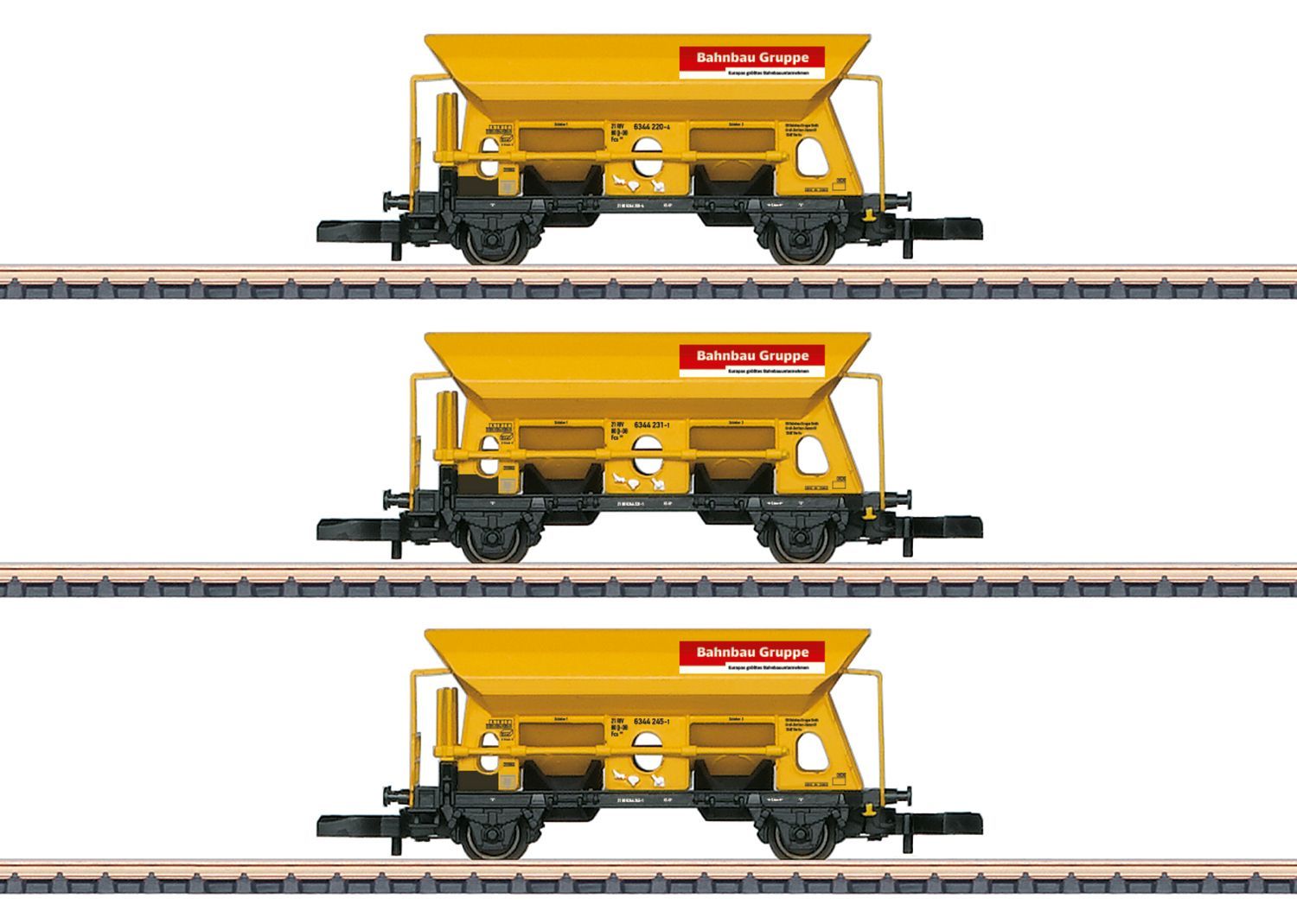 Märklin 82429 - MHI Wagenset Bahnbau DBG Ep.VI 3.tlg. Z 1:220