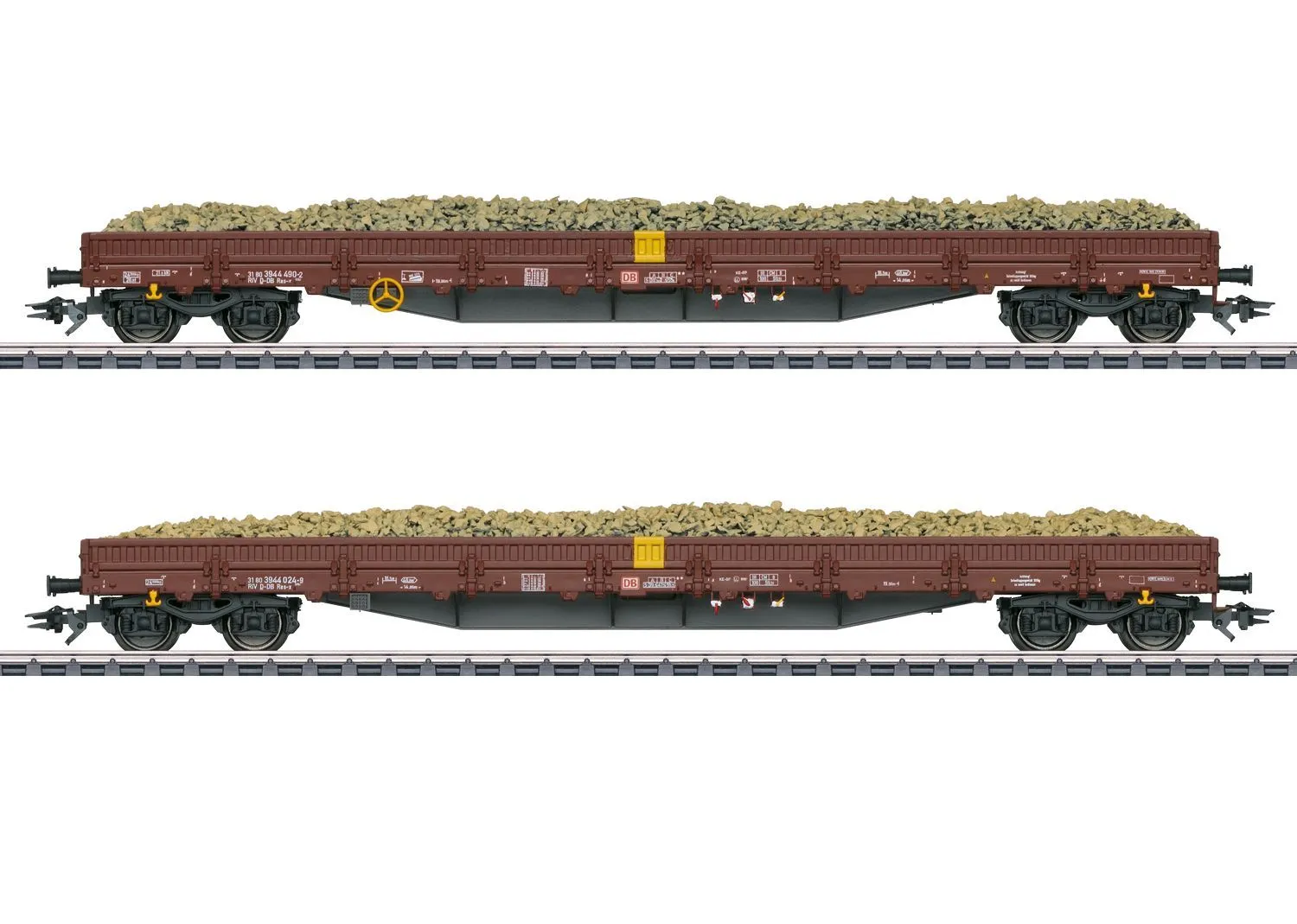 Märklin 47159 - Niederbordwagen Set Res-x 2.tlg. DB Ep.VI H0/WS
