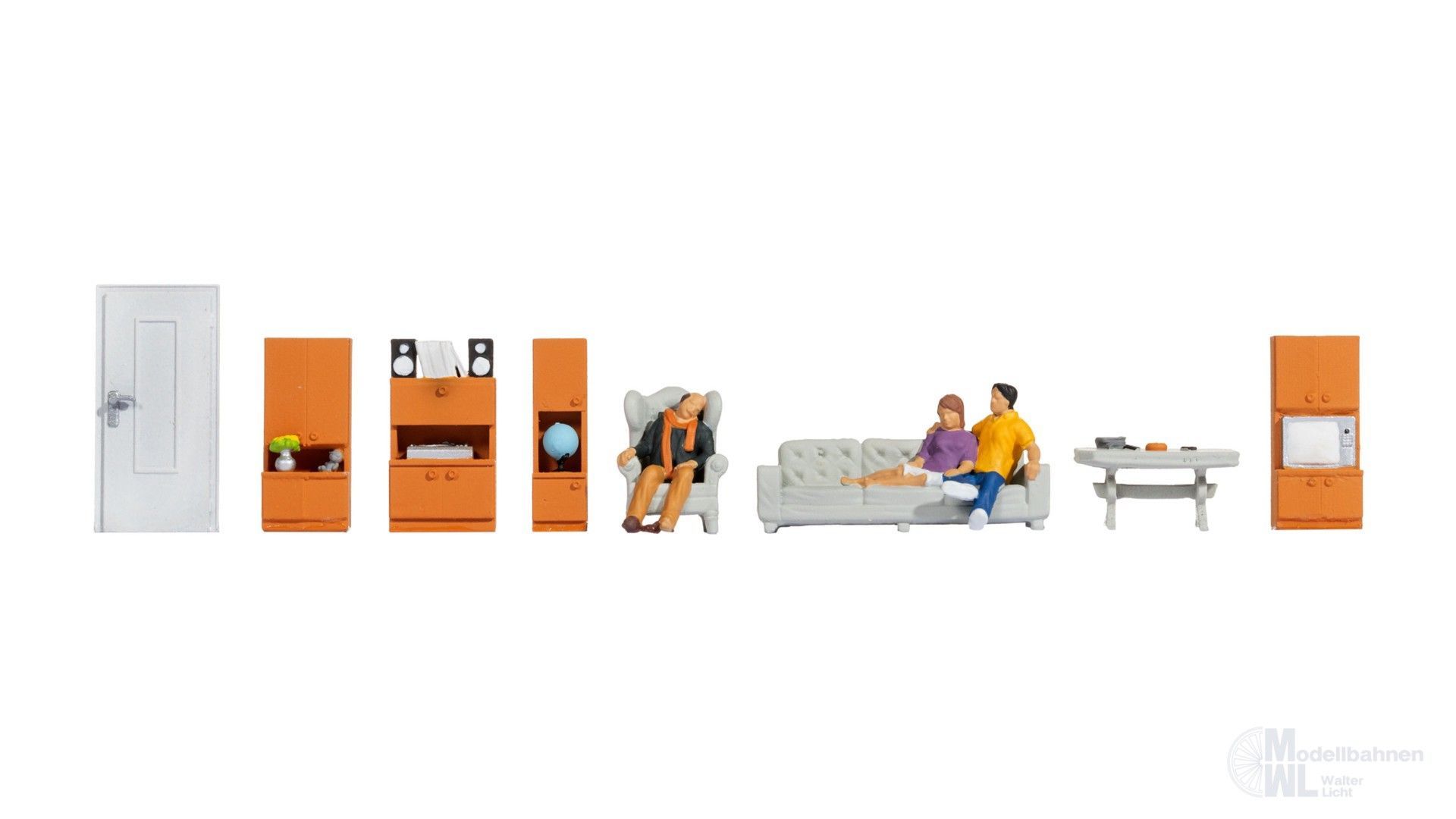 Noch 16286 - Figuren-Themenwelt Wohnzimmer H0 1:87