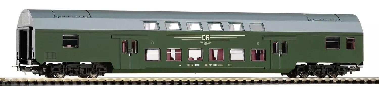 Piko 57684 - Doppelstockwagen DR Ep.IV DBmtrue grün H0/GL