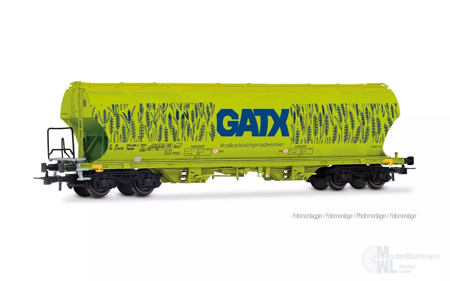 Rivarossi 6690 - Getreidesilowagen GATX Ep.VI H0/GL