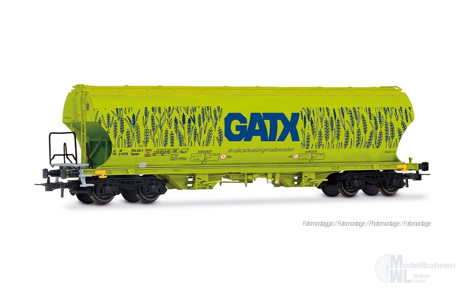 Rivarossi 6690 - Getreidesilowagen GATX Ep.VI H0/GL