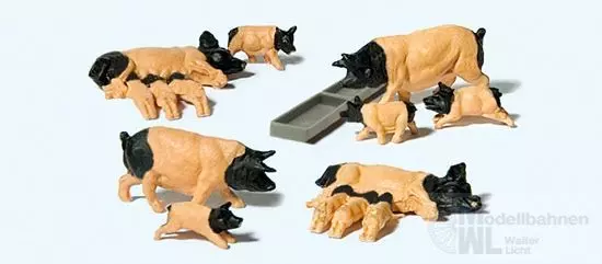 Preiser 10149 - Schwäbisch Hällische Schweine H0 1:87