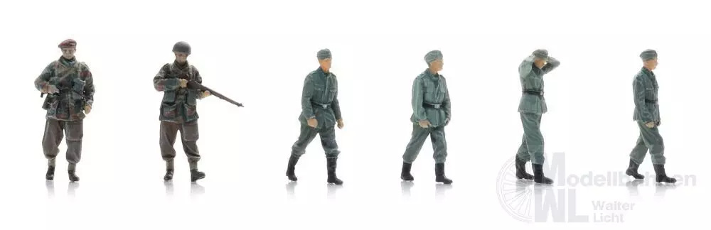 ARTITEC b.v. 7720008 - WM-Kriegsgefangene + britische Fallschirmjäger BAUSATZ 1:72