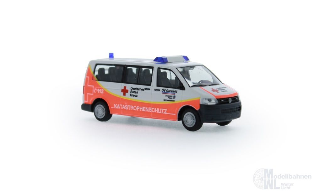rie53633_0 Rietze 53637 - Volkswagen T5 `10 Katastrophenschutz OV Gersfeld H0 1:87