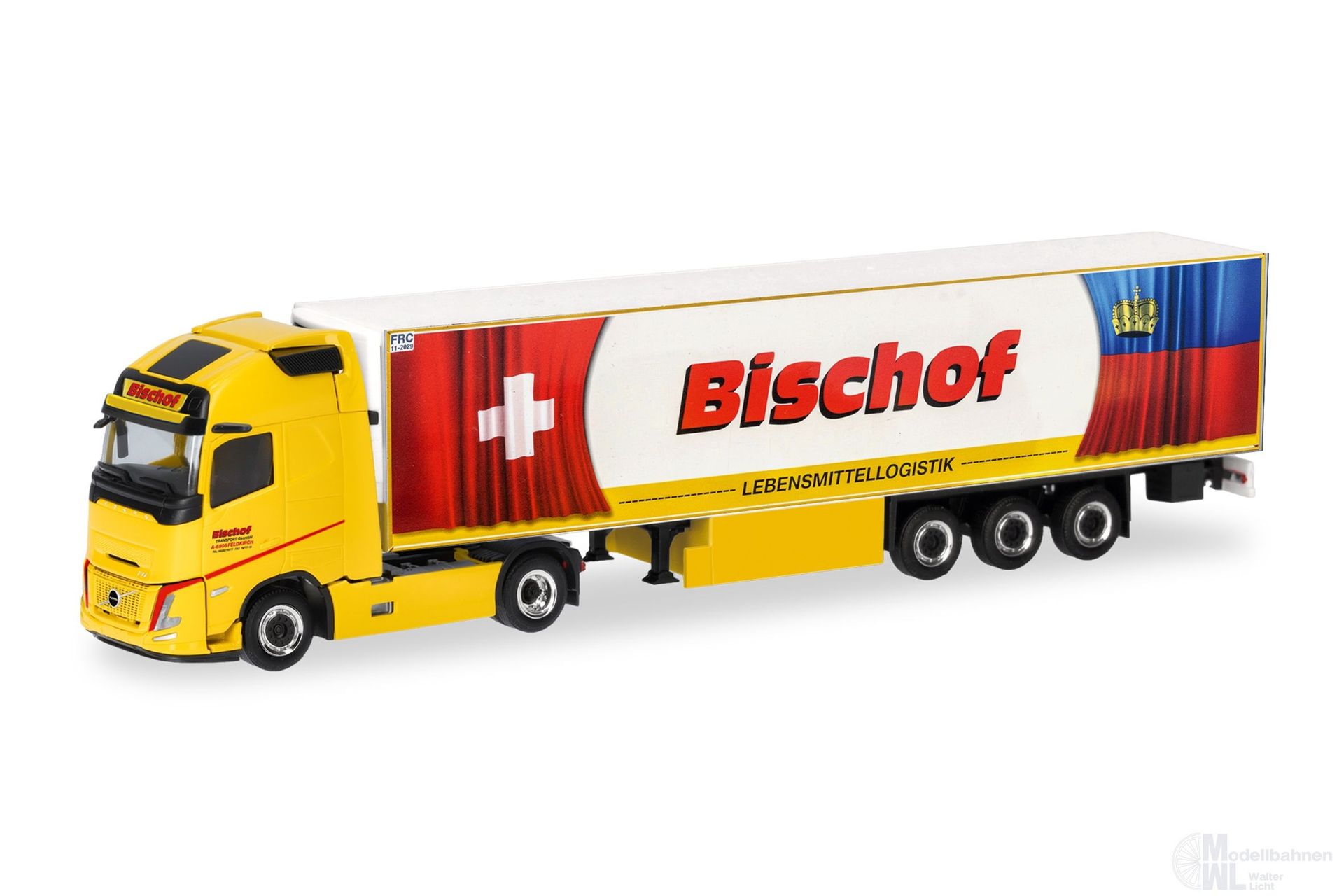 Herpa 321785 - Volvo FH Aero Globetrotter XL Kühlkoffer-Sattelzug H0 1:87