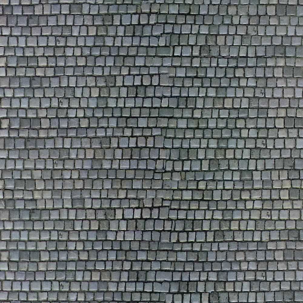 Vollmer 46041 - Mauerplatte Pflasterstein aus Karton 10 Stück H0 1:87