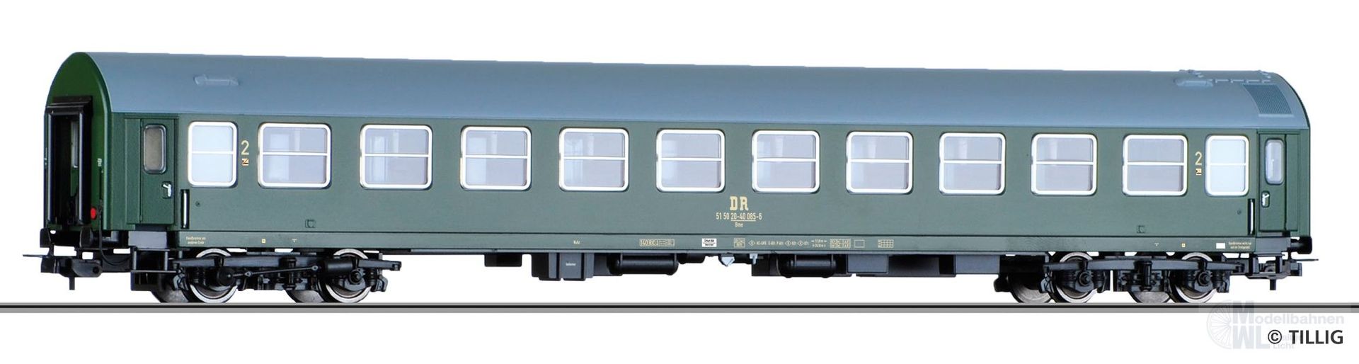 Tillig 79106 - Personenwagen DR Ep.IV 2.Kl. Bm H0/WS