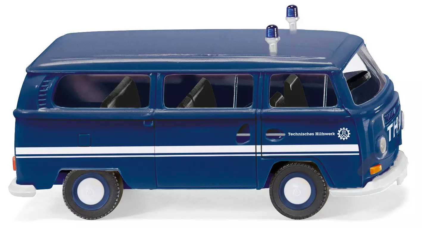 Wiking 831501 - VW T2 Bus THW mit Blaulicht H0 1:87