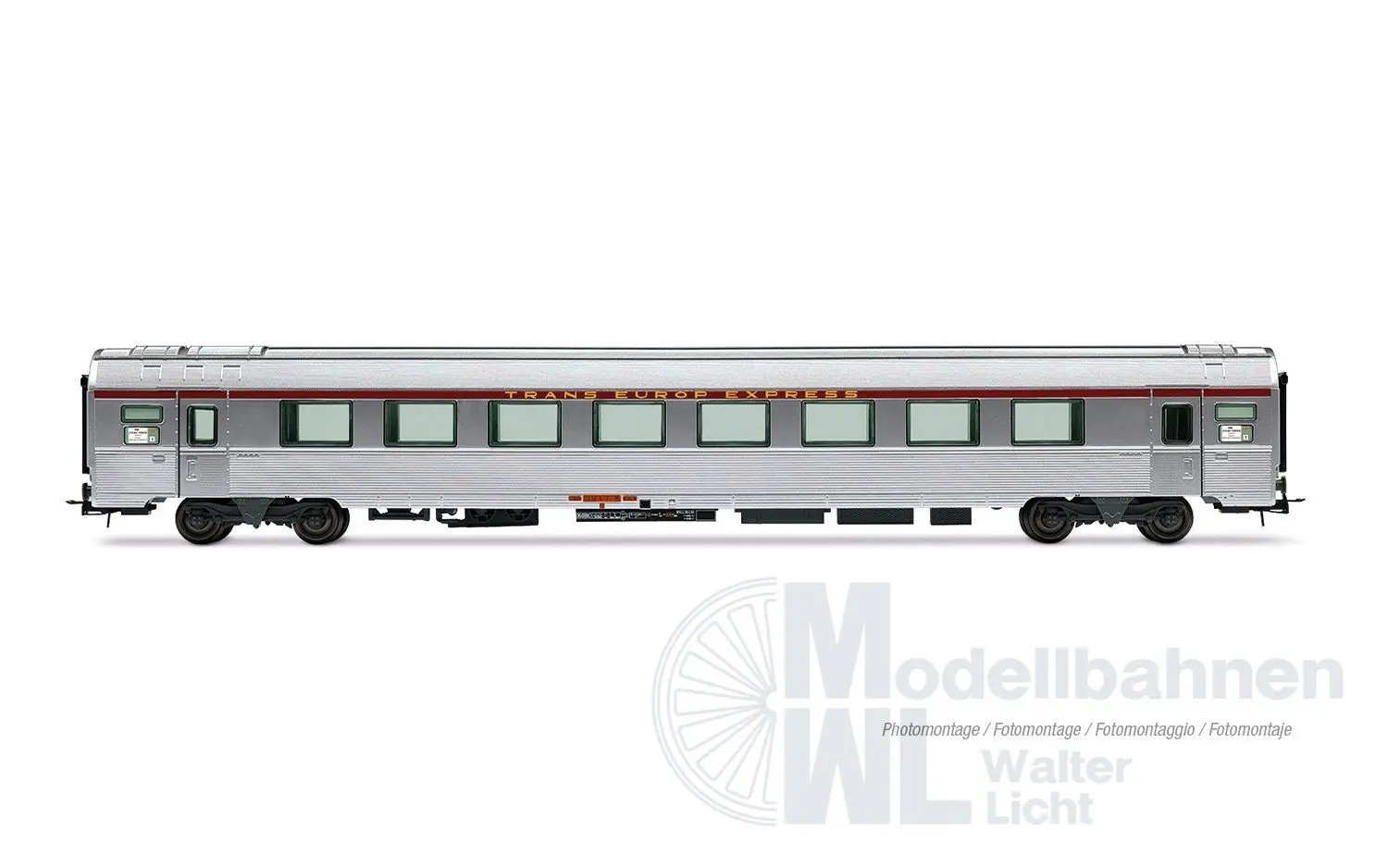 Jouef 4206HM - Personenwagen Set SNCF Ep.IV TEE Mistral 69 3.tlg. Jules Verne H0/GL Digi
