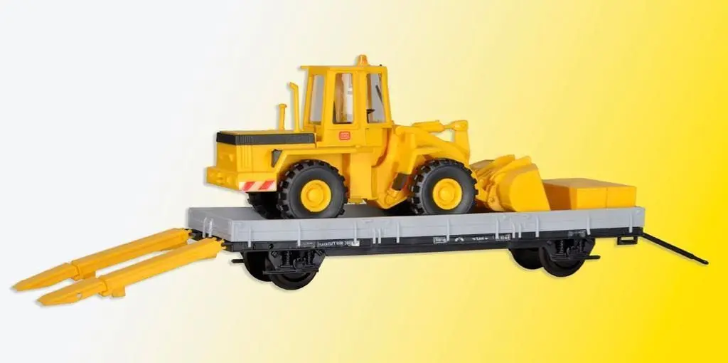 Kibri 16308 - ROBEL Anhänger 55.54 mit Baugerät H0 1:87