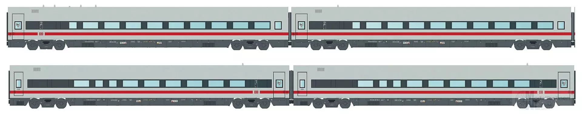 LS Models MW2407AC - Personenwagen Set DBAG Ep.VI 4.tlg. Set 2 H0/WS