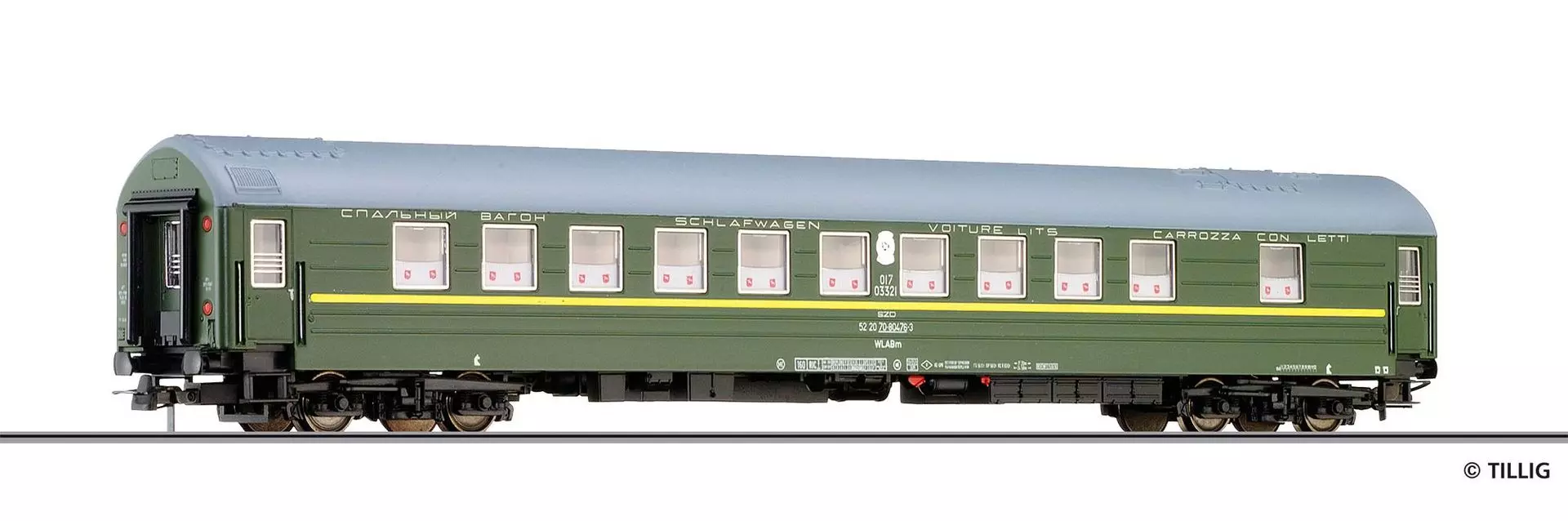 Tillig 74989 - Schlafwagen SZD Ep.IV 1/2.Kl. Typ Y H0/GL