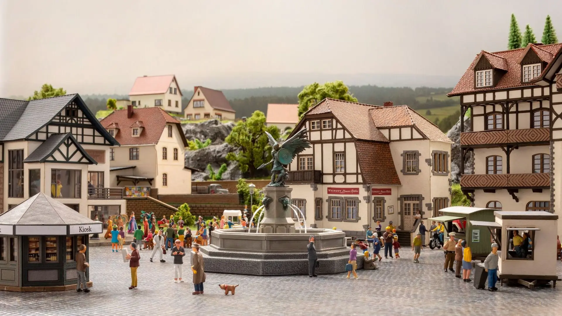 Noch 66455 - Stadtbrunnen H0 1:87