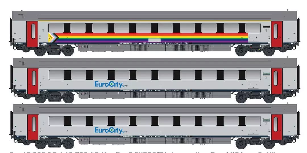 LS Models 43560AC - Personenwagen Set SNCB Ep.VI I11 (A+B+B) 3.tlg. H0/WS