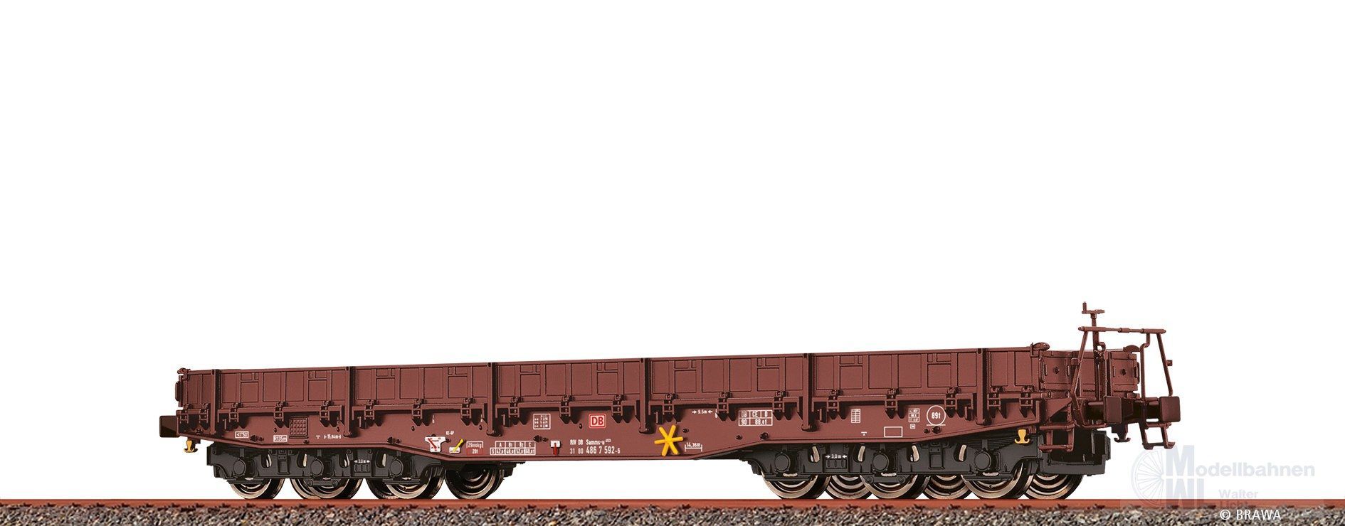 Brawa 47583 - Schwerlastwagen DB Ep.V Samms-u453 H0/GL Brawa 47583 - Schwerlastwagen DB Ep.V Samms-u453 H0/GL