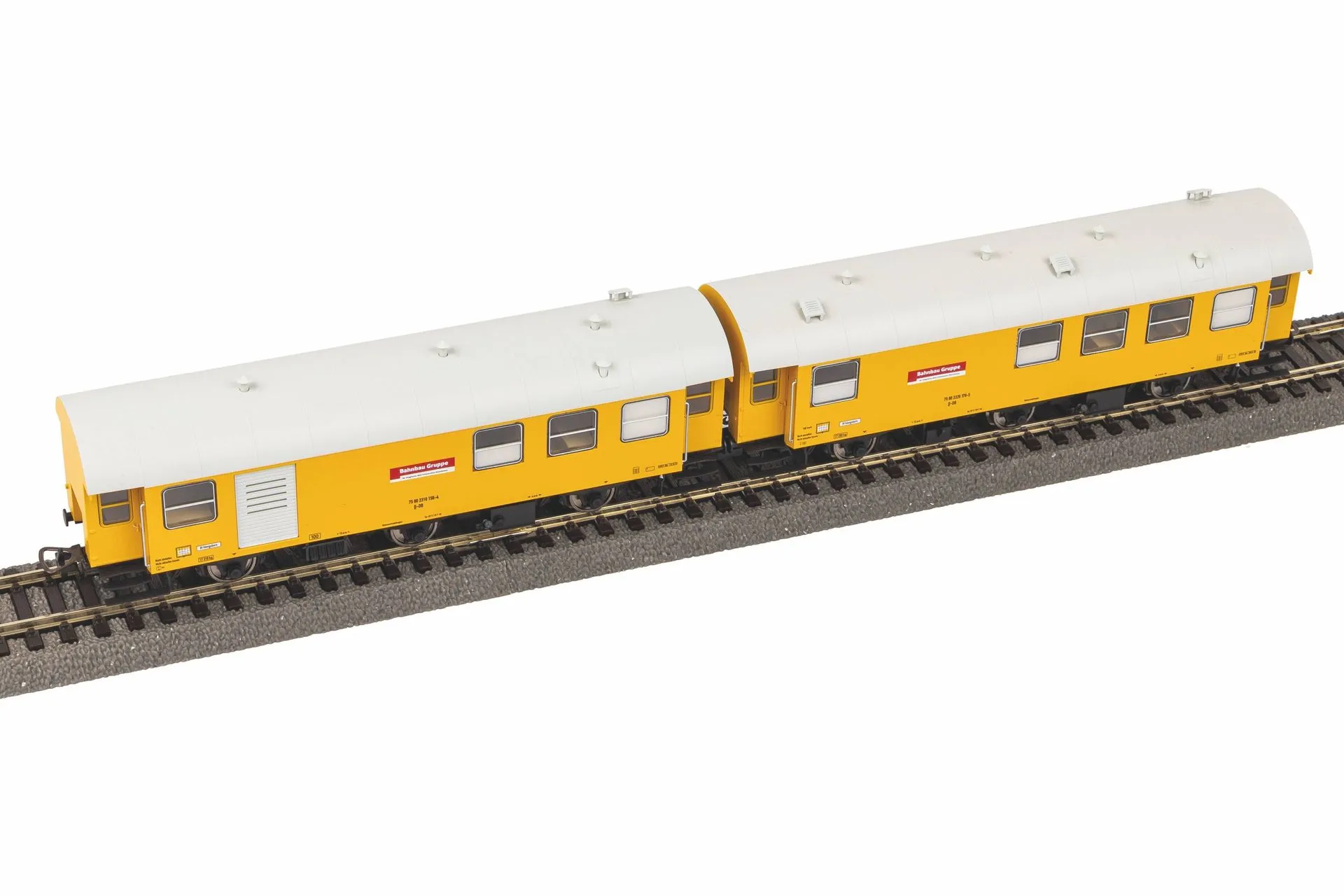 Piko 55919 - Wohn-Werkstattwagen Set DB Bahnbau Ep.VI 2.tlg. 3yg H0/WS  Expert Plus