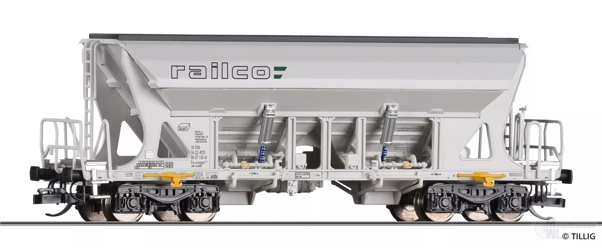 Tillig 15338 - Selbstentladewagen Railco CZ Ep.VI Faccnpps TT 1:120