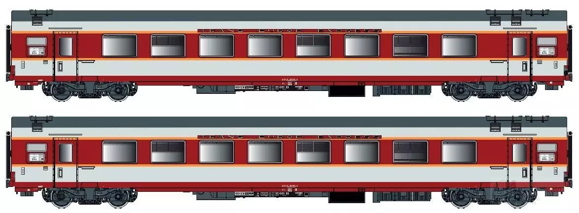 LS Models 40078DC - Personenwagen Set SNCF Ep.IV A8u Capitole 2.tlg. H0/GL