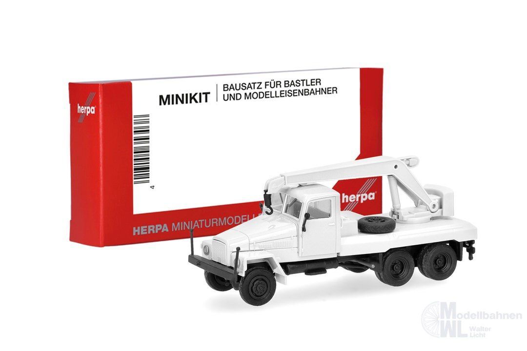Herpa 014205 - MiKi IFA G5 Kran-LKW 3a, weiß H0 1:87