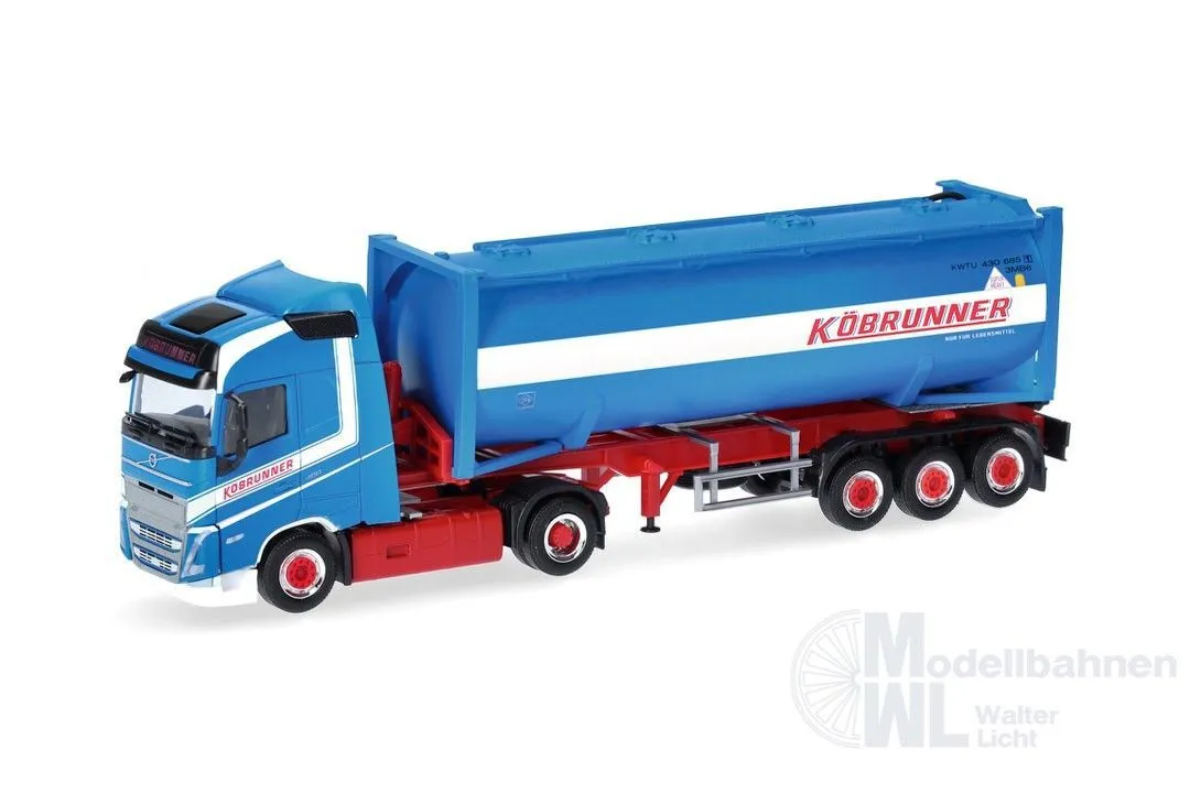 Herpa 320986 - Volvo FH GL 2020 30ft Drucksilo-Sattelzug Köbrunner (A) H0 1:87
