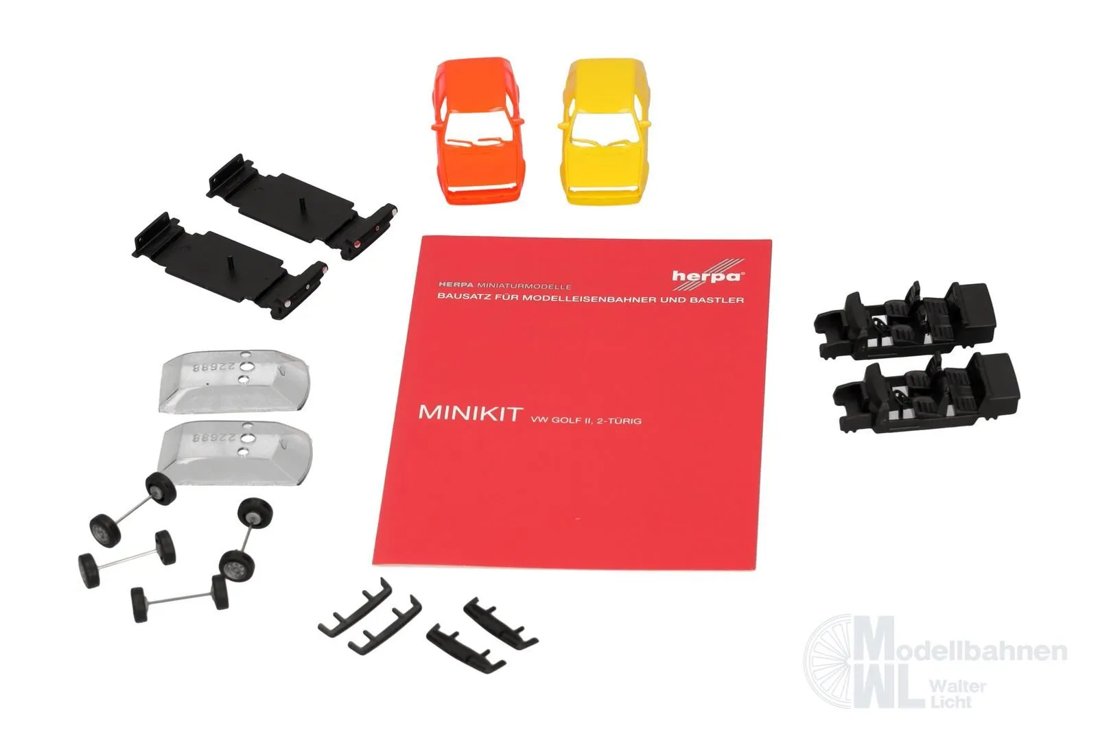 Herpa 014281 - MiKi VW Golf II 2-türig 2 Stück H0 1:87