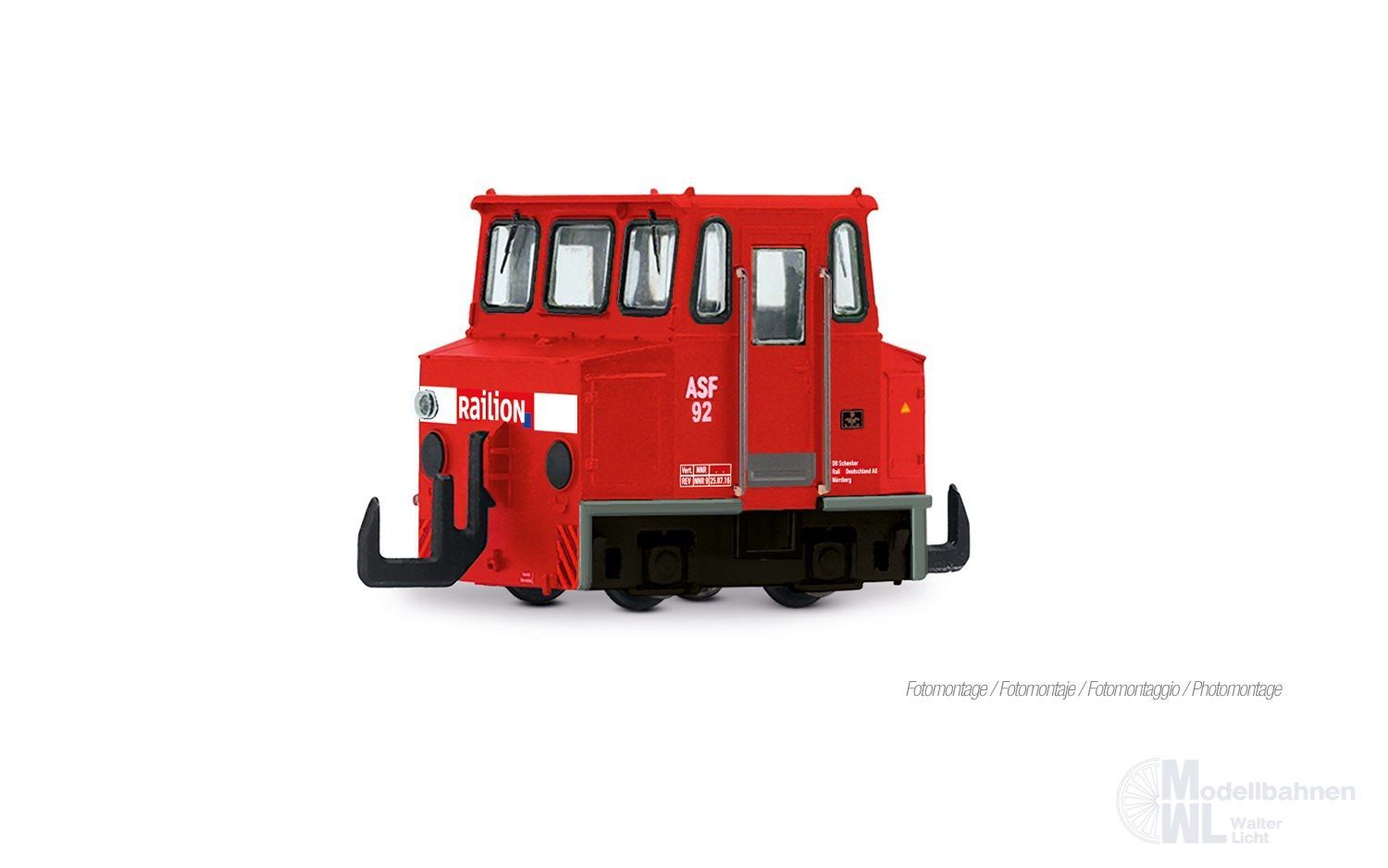 Arnold 2661 - Akkuschleppfahrzeug ASF Railion Ep.VI N 1:160