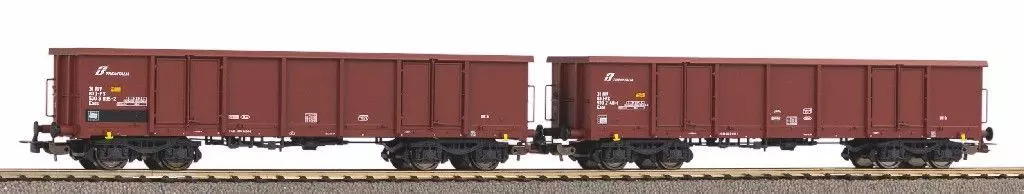 Piko 58238 - Güterwagen Set FS Ep.VI Eaos 2.tlg. mit Holzladung H0/GL