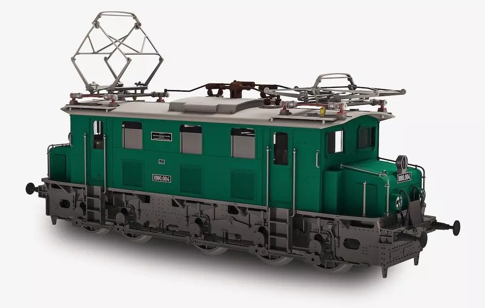 Jägerndorfer Modellbahn 11200 - E-Lok Rh 1080 ÖBB Ep.III grün H0/WS