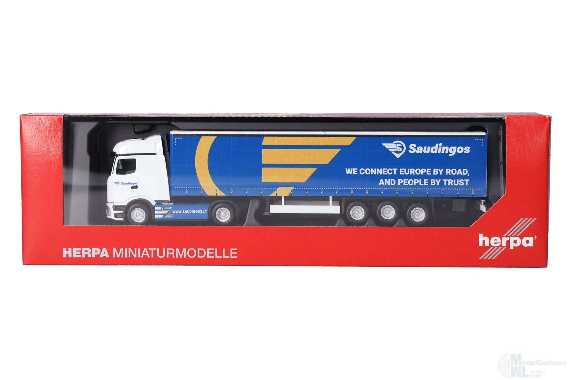 Herpa 320924 - Mercedes-Benz Actros L ProCab in Gardienplane Sattelzug H0 1:87
