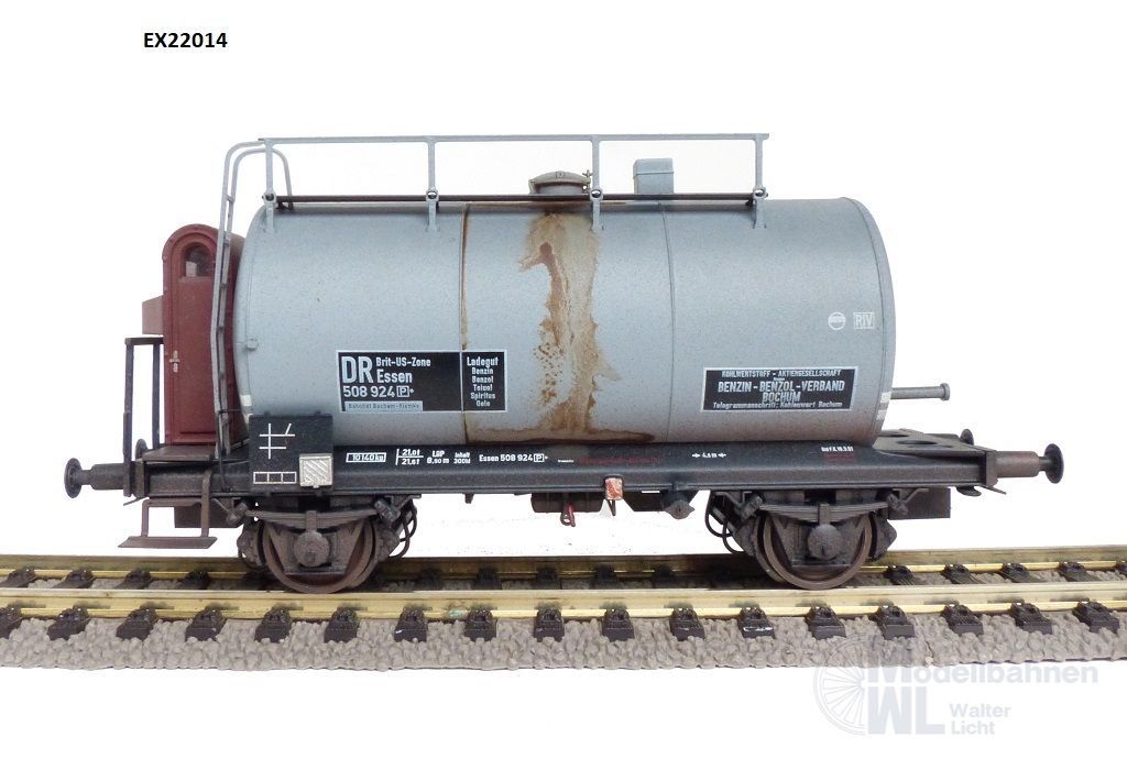 Exact Train 22014 - Kesselwagen DB Ep.III Benzin-Benzol Vertrieb H0/GL Exact Train 22014 - Kesselwagen DB Ep.III Benzin-Benzol Vertrieb H0/GL