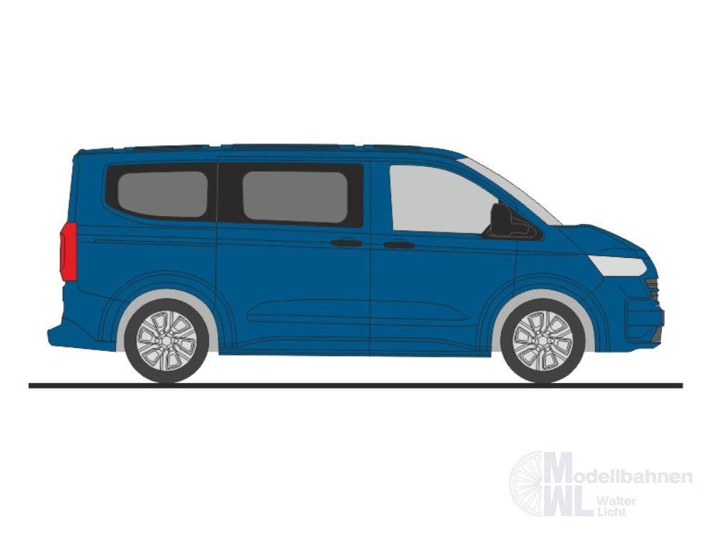 Rietze 11734 - Volkswagen T7 Caravelle mid blue metallic H0 1:87