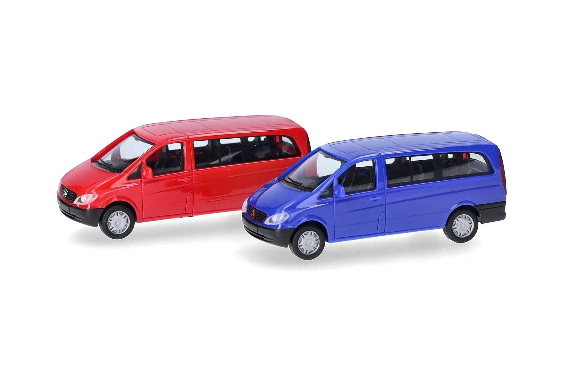 Herpa 014236 - MiKi Mercedes-Benz Vito Bus 2003 rot/blau H0 1:87