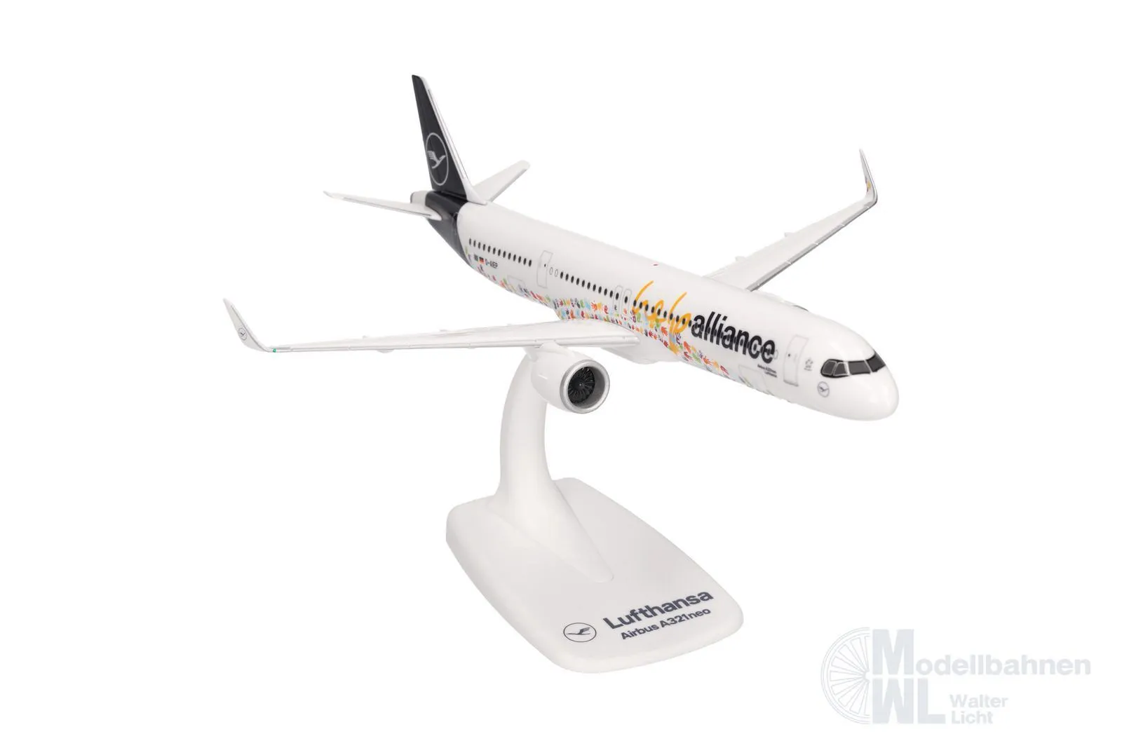 Herpa 614832 - Airbus A321neo Lufthansa HelpAlliance 1:200