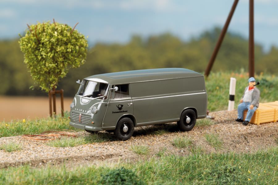 mini car 66010 - Goliath Express 1100 Kastenwagen Fernmeldedienst H0 1:87