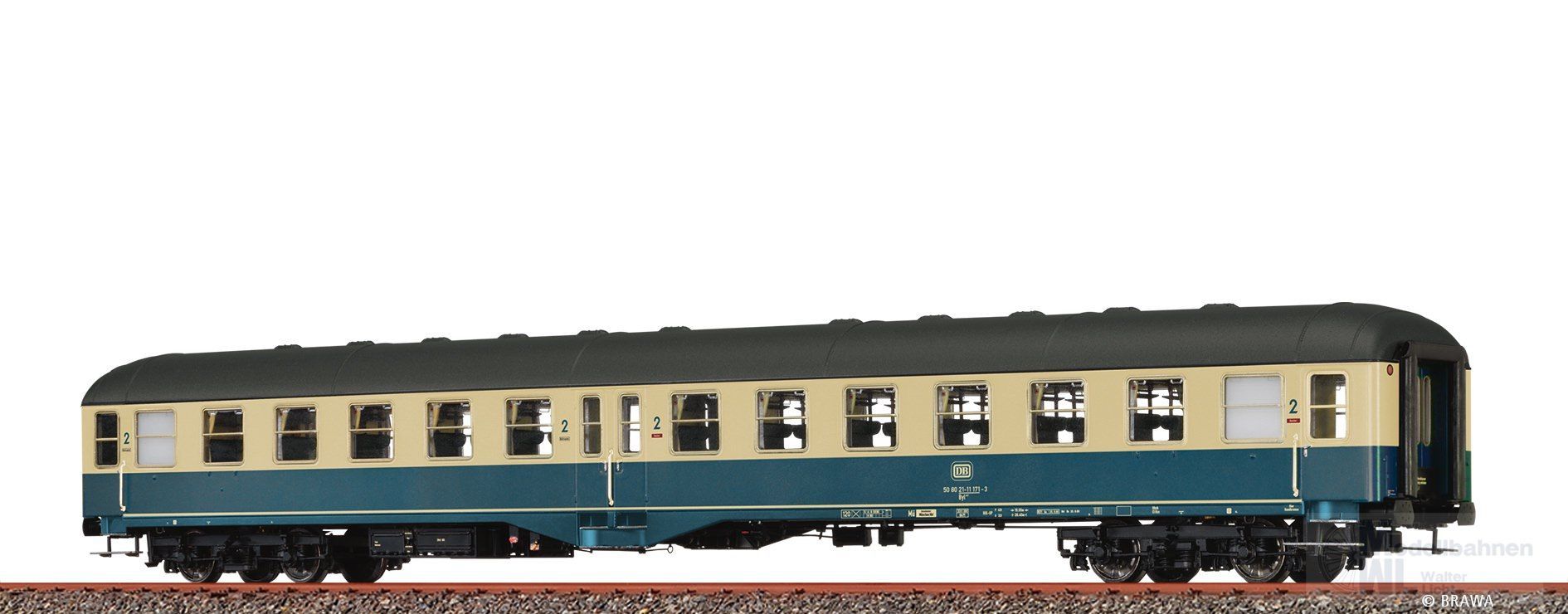 Brawa 58060 - Personenwagen DB Ep.IV Byl421 H0/WS Basic+ LED