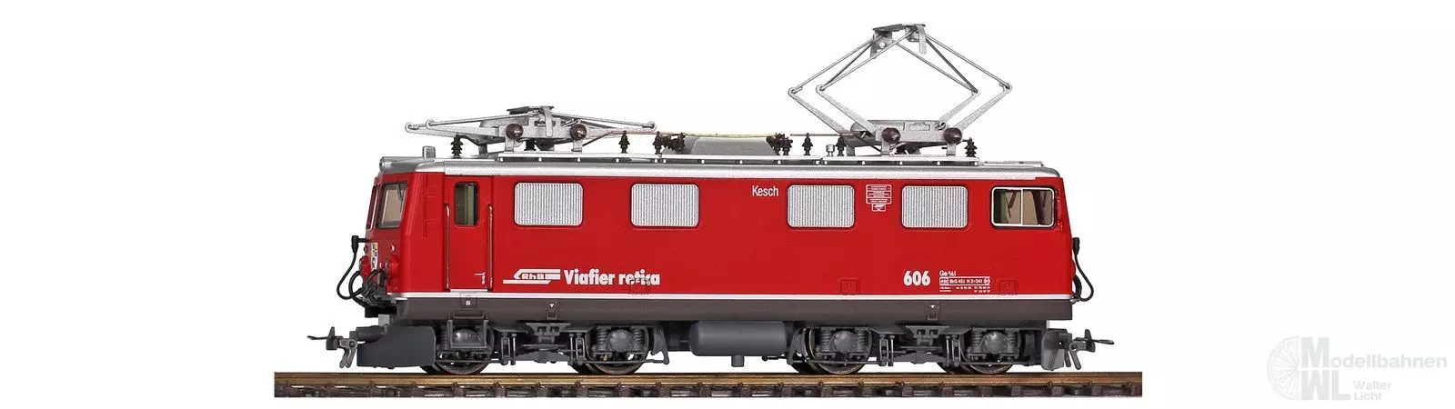 Bemo 1252116 - E-Lok Ge 4/4 I 606 RhB Ep.IV/V Kesch H0m