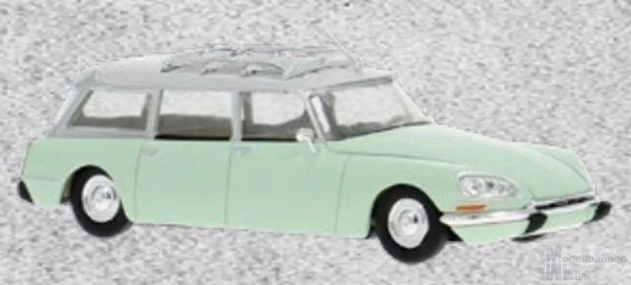 Brekina 14220 - Citroen DS Break in pastelgrün/hellgrau H0 1:87