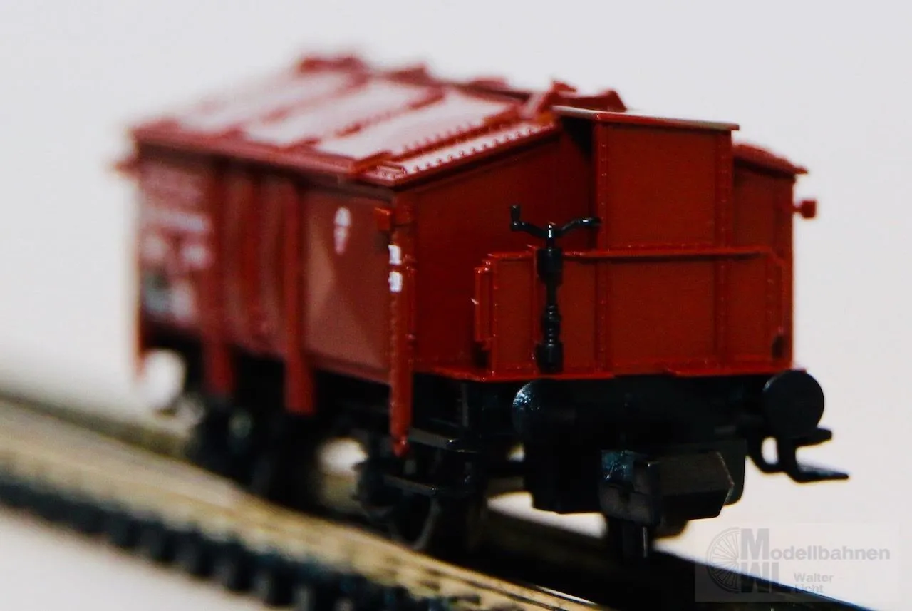 Fleischmann 8214 - FLEISCHMANN - Klappdeckelwagen DRG Ep.II mit Bremserbühne N 1:160