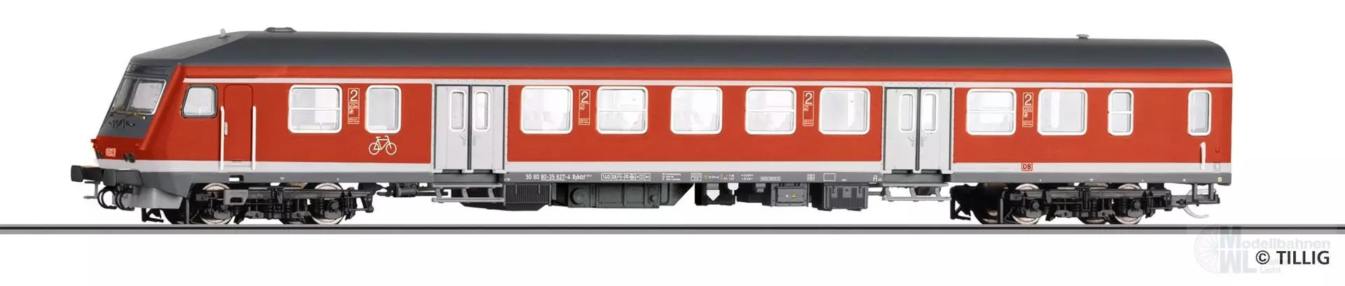 Tillig 12654 - Steuerwagen DB Ep.V 2.Kl. Bybdzf 482 TT 1:120