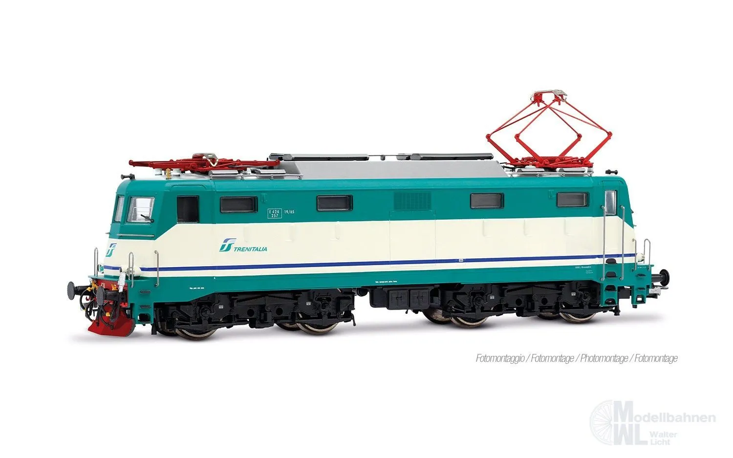 Rivarossi 9010 - E-Lok E 424 FS Ep.V XMPR Lackierung H0/GL