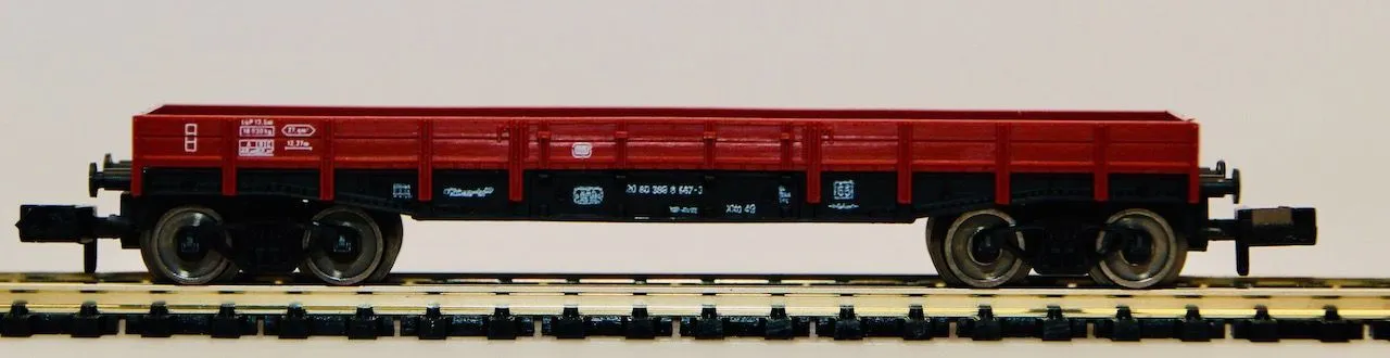 Fleischmann 8281 - FLEISCHMANN - Niederbordwagen DB beladen Ep.IV N 1:160