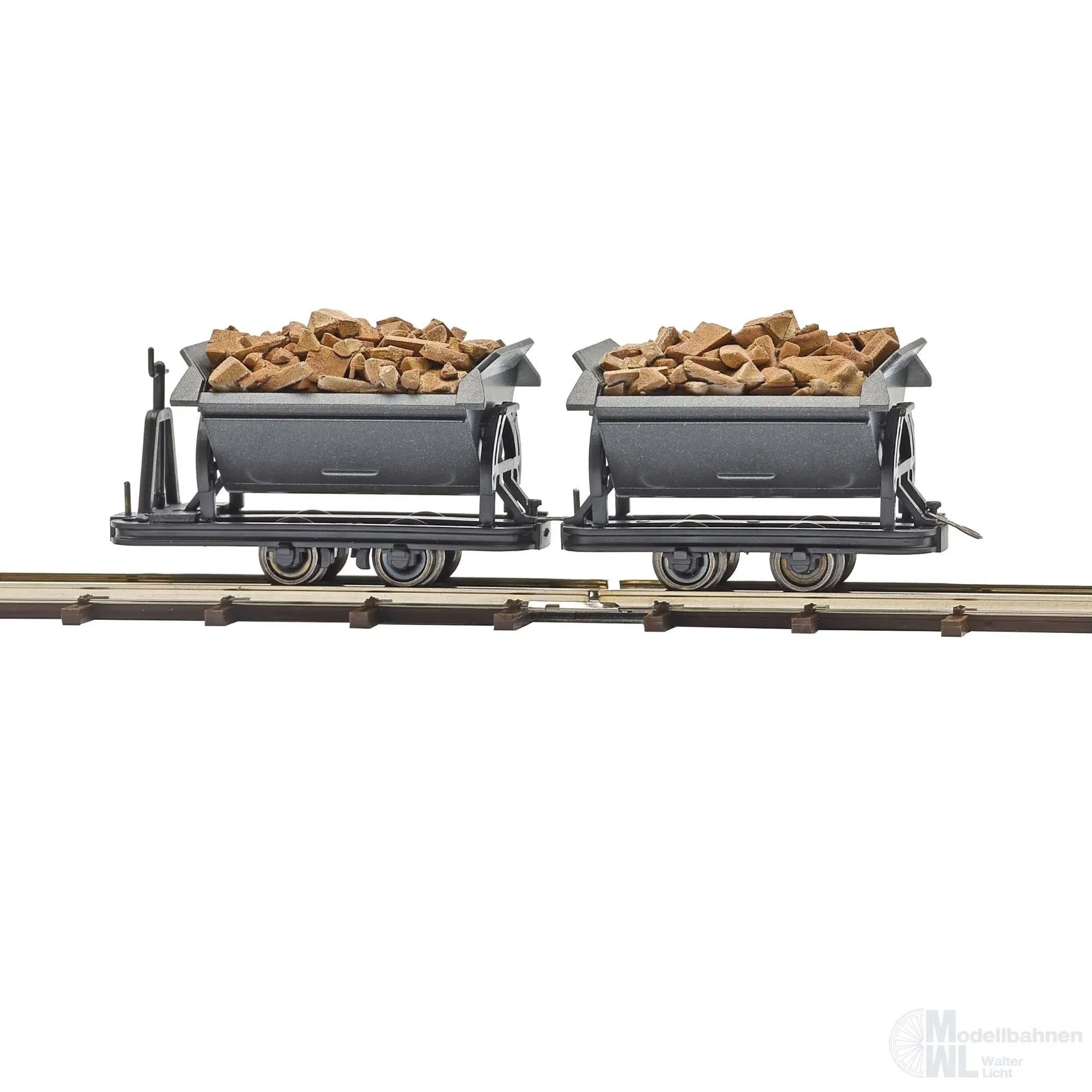Busch 12263 - Kipploren mit Spaltholz H0 1:87
