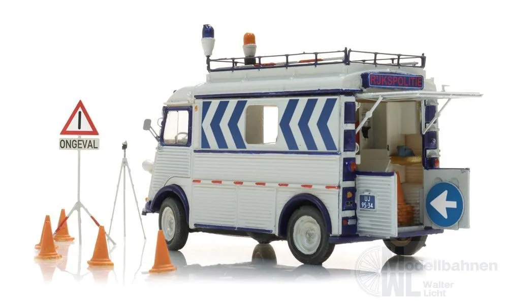 ARTITEC b.v. 387.689 - Citroën HY Unfallhilfswagen Polizei Fertigmodell H0 1:87
