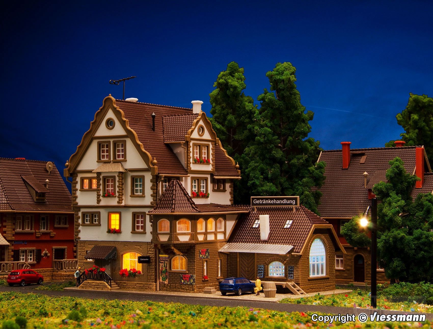 Vollmer 47687 - Getränkehandlung mit Innene N 1:160