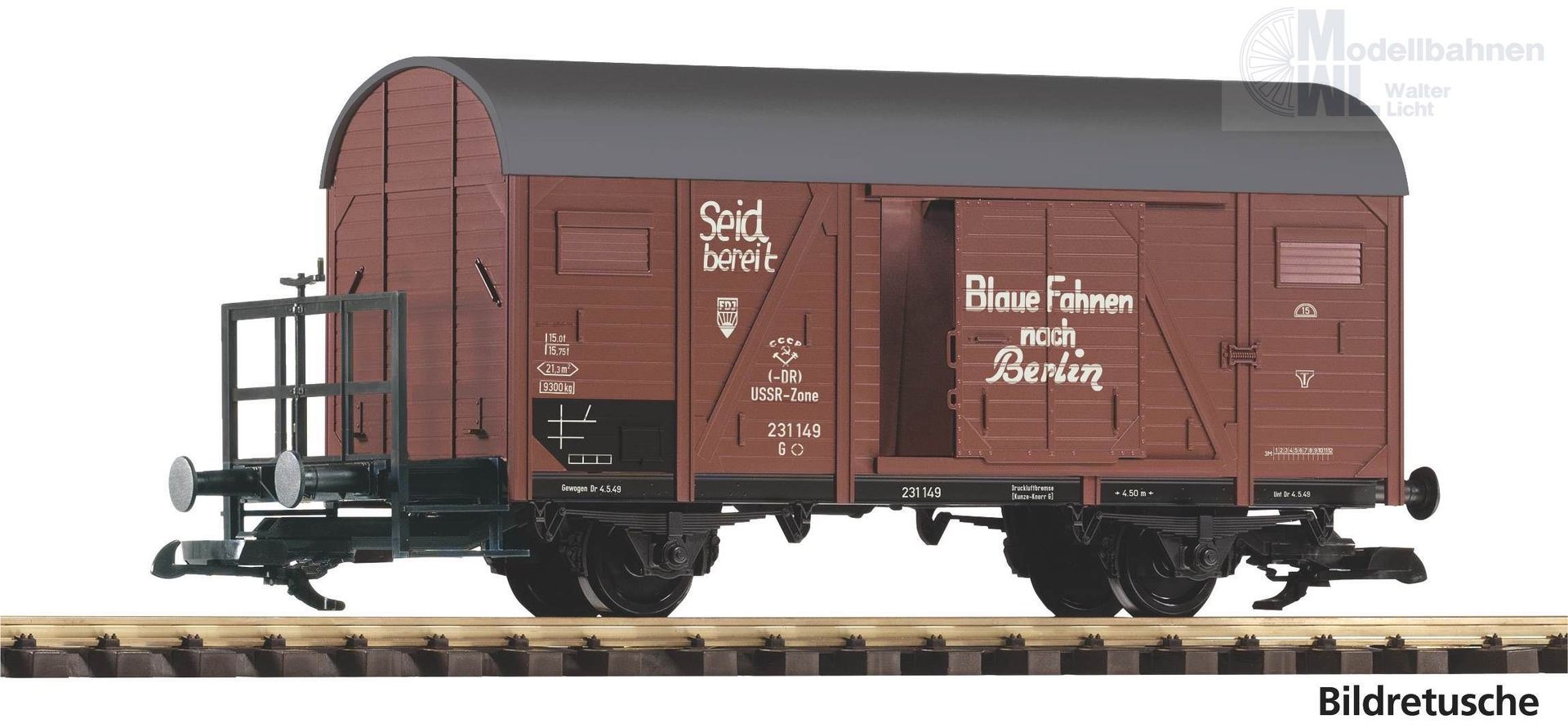 Piko 37977 - Güterwagen ged. DR Ep.III FDJ Spur G 1:22,5