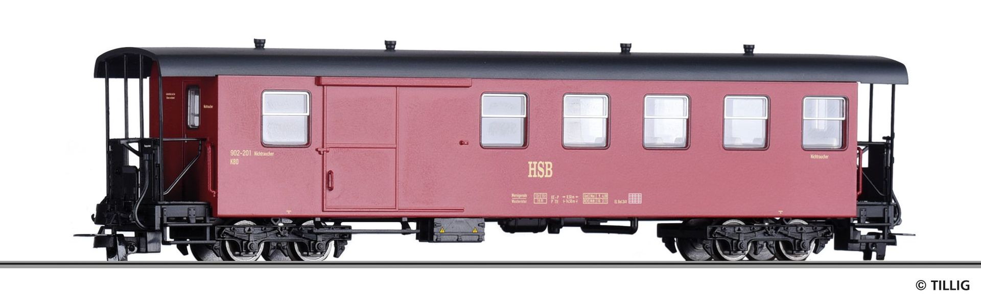 Tillig 13947 - Packwagen HSB Ep.V/VI KBD H0m